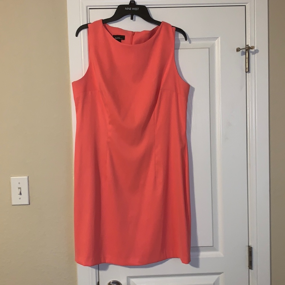 Alyx Sleeveless Dress-Salmon Color Sz 16
